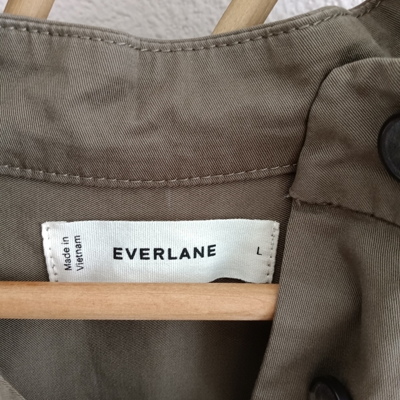 Everlane The Easy Workwear Organic Utility Dress Green / Size Large - Picture 13 of 14
